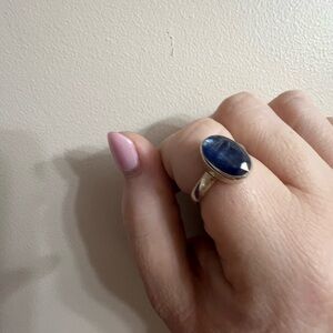 Faceted Kyanite sterling silver ring NWT size 10